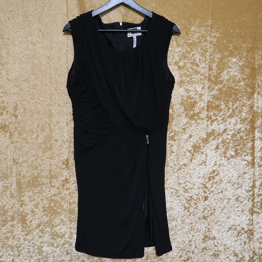 Laundry by Design Black Zipper Split Dress - Size 14